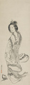 Queen Mother of the West (Seiōbo), Nagasawa Rosetsu (Japanese, 1754–1799), Hanging scroll; ink on paper, Japan